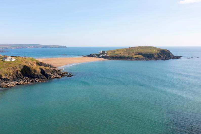 Burgh Island off the coast of Challaborough in Devon