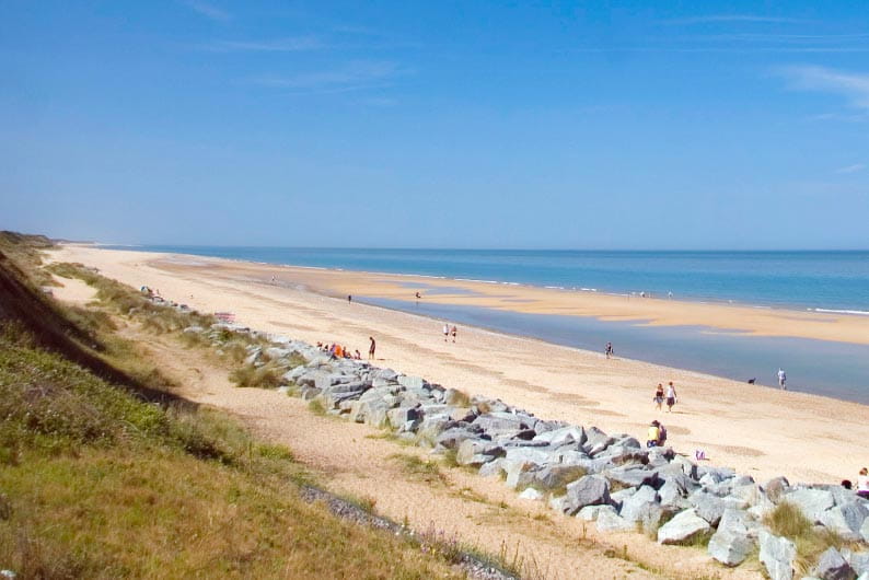 Overlooking Scratby Beach on the Norfolk Coast