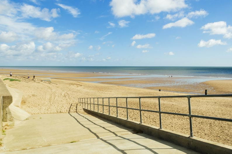 Saltfleet Beach on the Lincolnshire Coast
