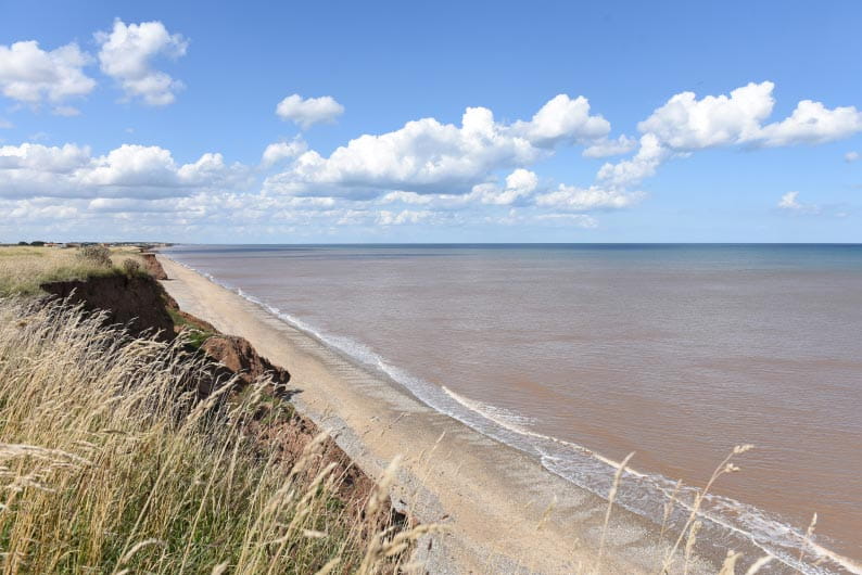 Withernsea Sands beach on the Yorkshire Coast