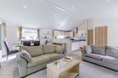 The lounge area inside a Parkdean Resorts lodge
