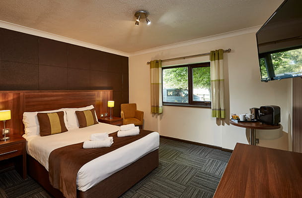 A double bedroom in St. Margaret's Bay Hotel