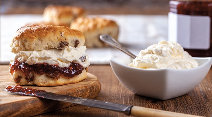 Scones, jam and cream