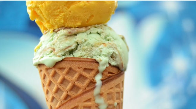 Ice cream selection