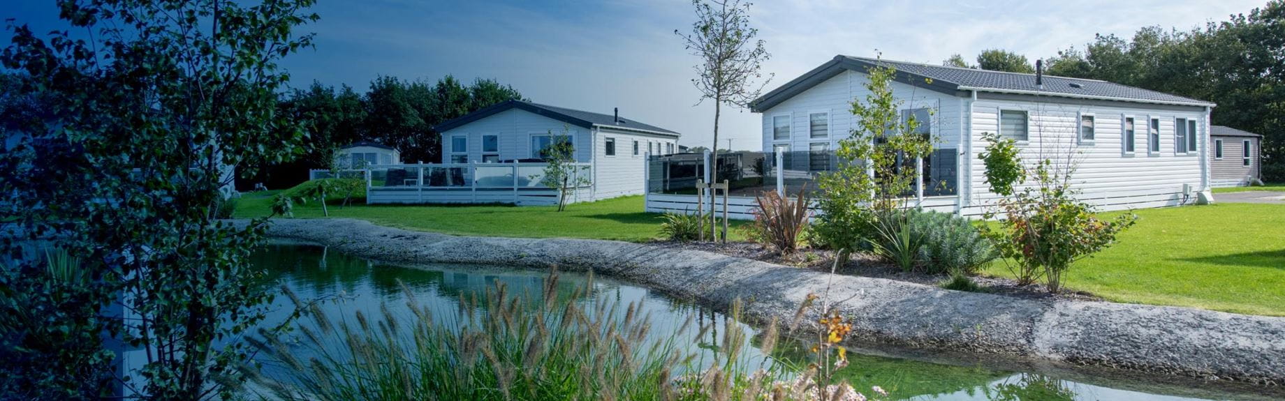 Caravan in the sunshine at Parkdean Resorts