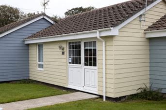 Holiday bungalows at a Parkdean Resorts holiday park