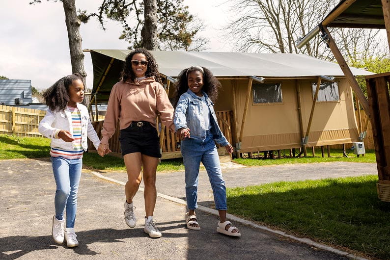 Safari tent for glamping with family