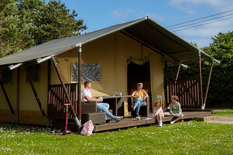 Glamping safari tent