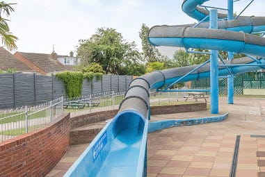 Outdoor waterslide