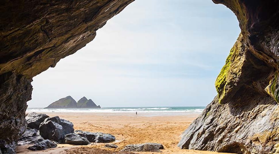 Holy Well Cave at Holywell Beach