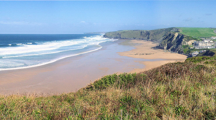 Watergate Bay beach