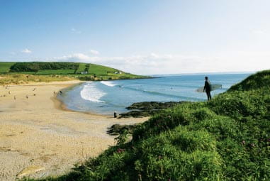 sandy beach in Devon