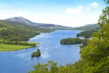 Beautiful shot of Tummel Valley Loch