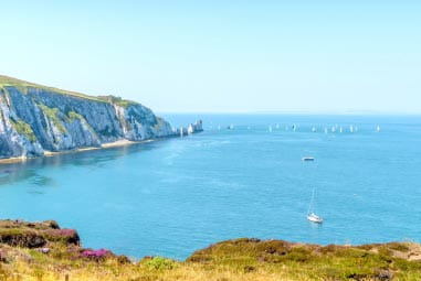 Coastline cliff