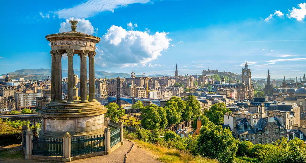 A view over Edinburgh's skyline