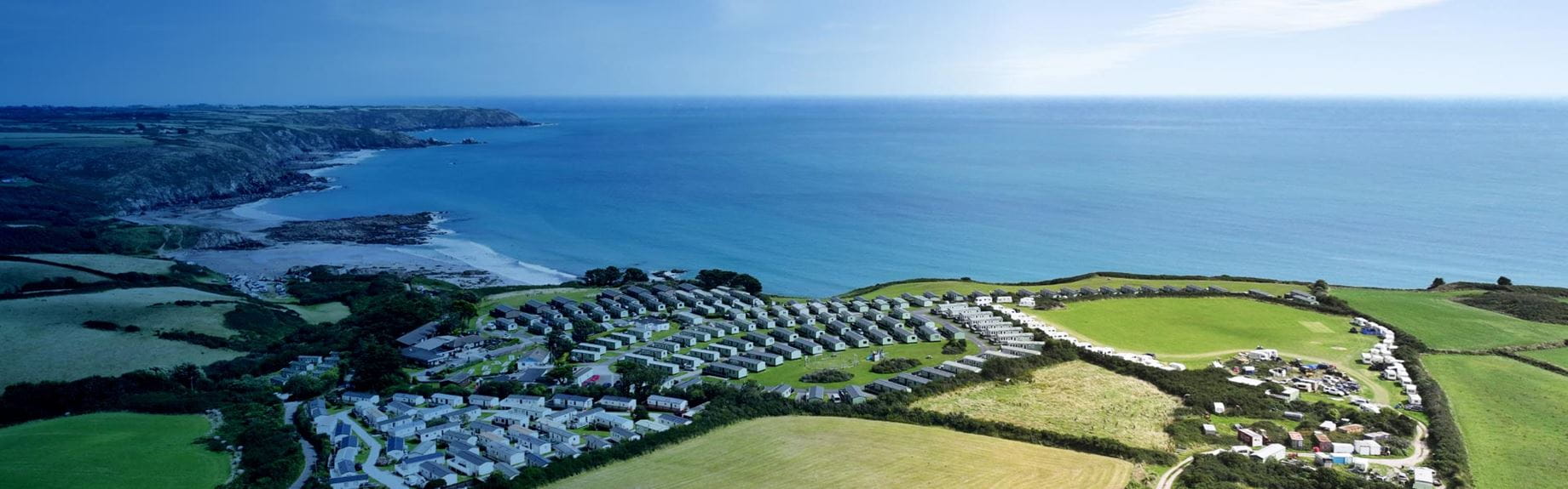 Birdseye view of Parkdean Resorts overlooking the sea