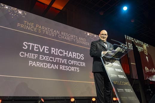 Steve Richards on stage