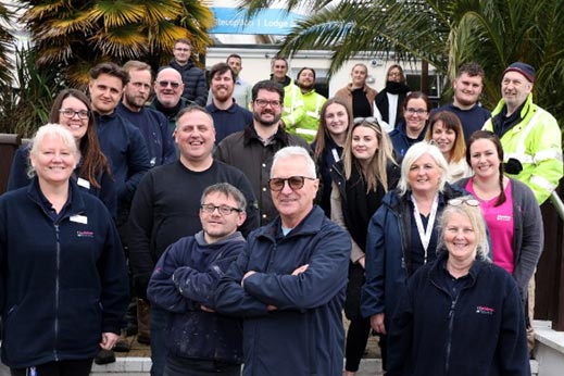 Parkdean Resorts' Gordon Hayles gathers with colleagues before retiring