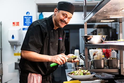 Chef in the kitchen