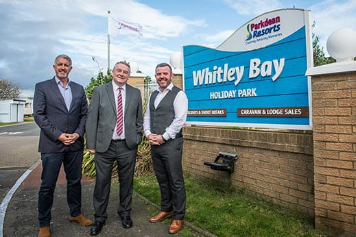 MP Alan Campbell visiting Whitley Bay Holiday Park
