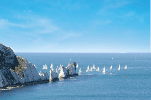 Isle of Wight boats at sea
