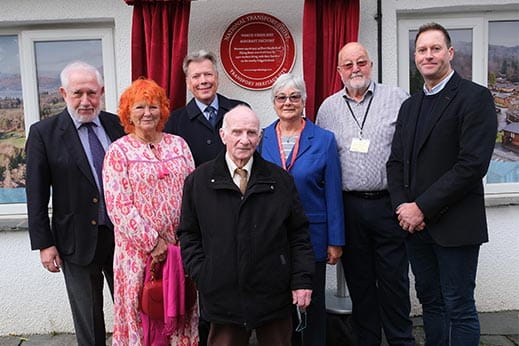 Team members given heritage plaque