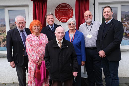 Team members given heritage plaque