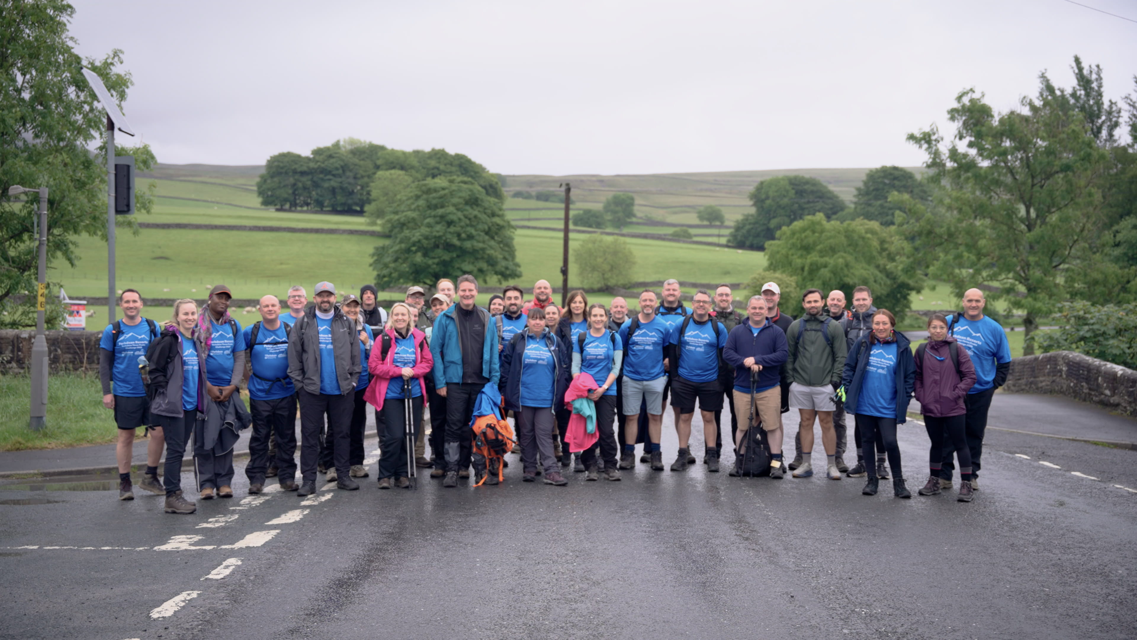Group of people taking on a walk