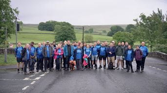 Group of people taking on a walk