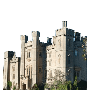 Castle in the sunshine