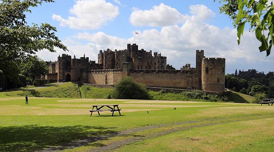 A view of Alnwick Castle
