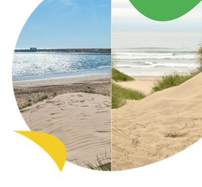 A comparison of two beaches