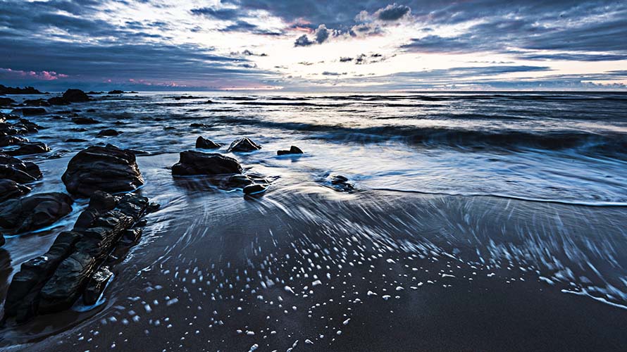 Twilight at Crantock Beach