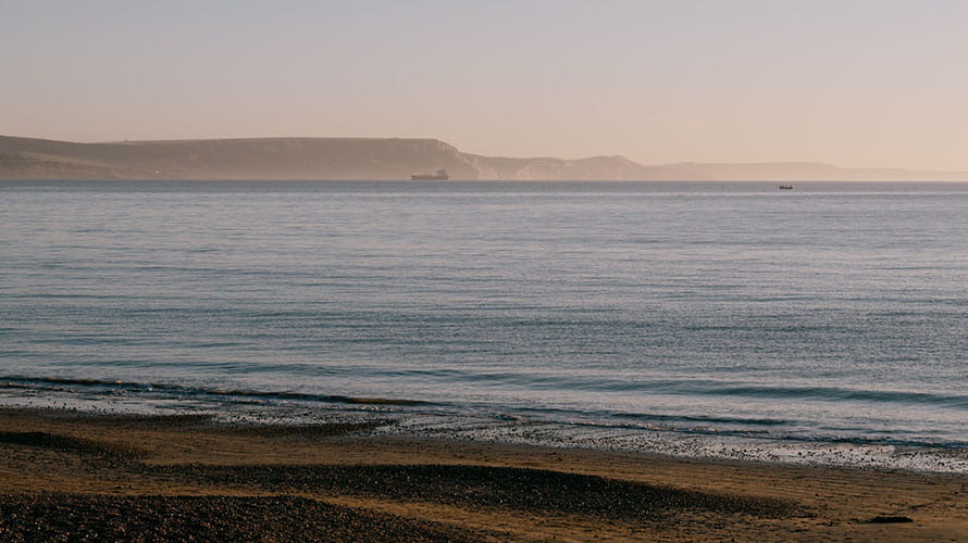 Calm waters at Weymouth Beach
