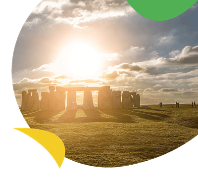 Stonehenge at sunrise on the summer solstice