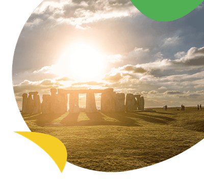 Stonehenge at sunrise on the summer solstice