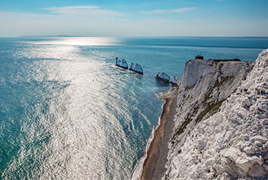 The Needles on the Isle of Wight coast