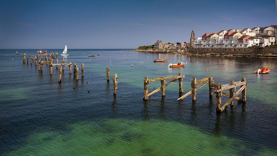 Fishing boats in Swanage harbour