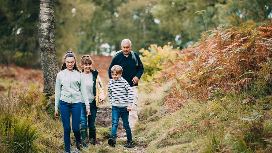 Family walk in the Lake District