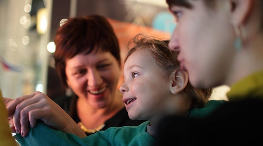 Child playing games