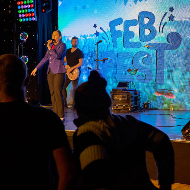 Feb Fest on stage
