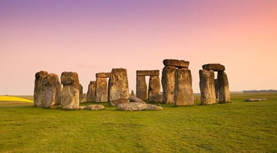 Sunset at stonehenge