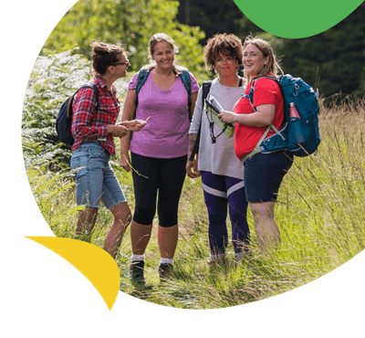 Women going for a walk on holiday in the Lake District