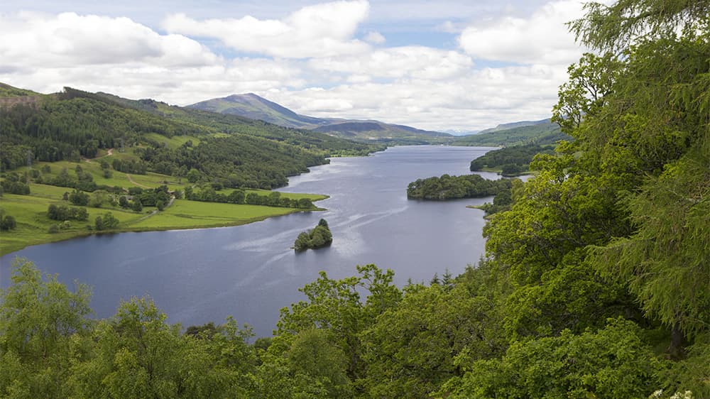 A view over Loch Tummel from Queen's View