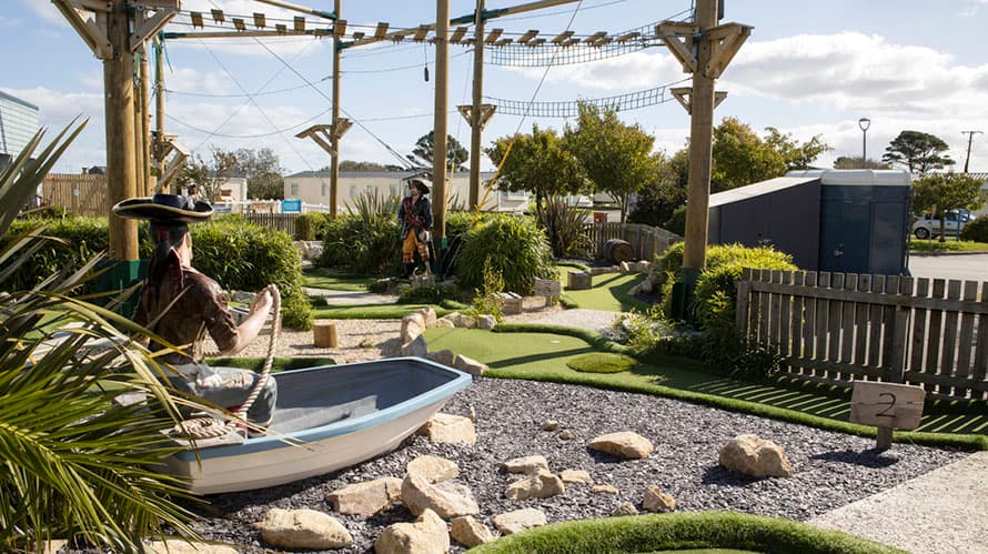 Mini golf and high ropes at Lizard Point in Cornwall