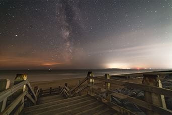 The milky way visible from Camber Sands beach