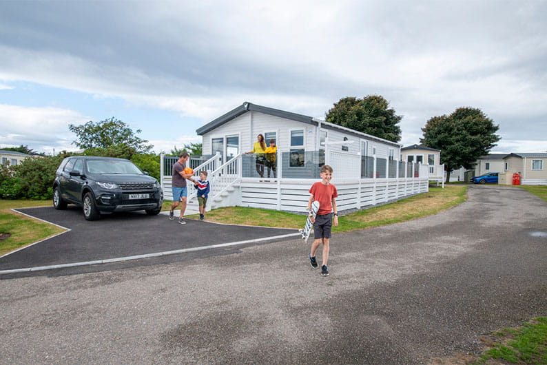 A holiday lodge at Nairn Lochloy Holiday Park in Scotland