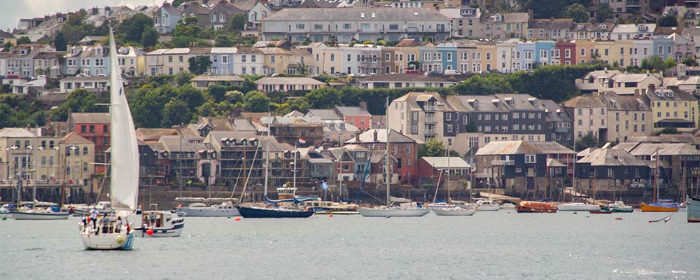 Boats in Falmouth Harbour, Cornwall