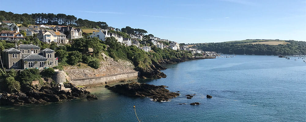 Fowey's coastline in Cornwall