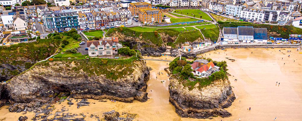 Newquay Beach in Cornwall